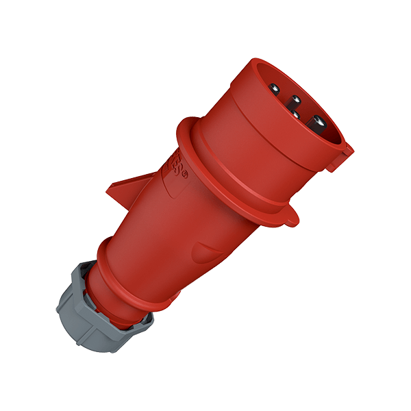 AM-TOP Male Phase Inverter Plug 32A 4P 400V IP44