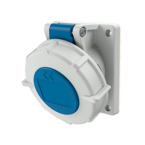 Socle de prise semi-encastré inclinaison 20° 16A 3P 230V IP67