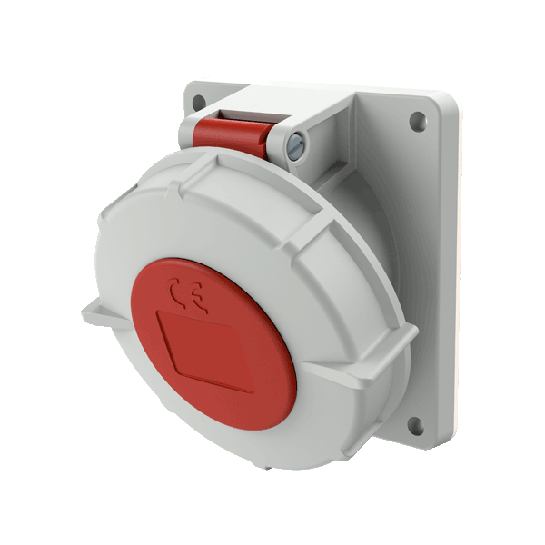 Socle de prise semi-encastré inclinaison 20° 32A 4P 400V IP67
