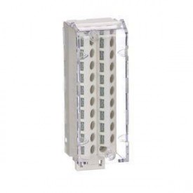 Terminal block - clamp type - detachable - 20 contacts