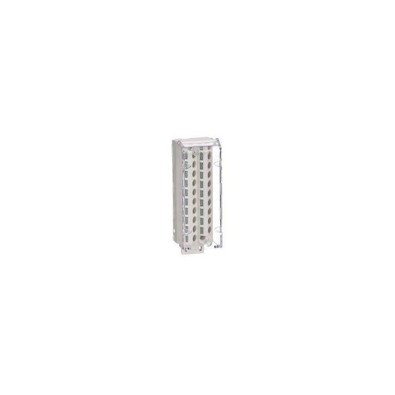 Terminal block - clamp type - detachable - 20 contacts