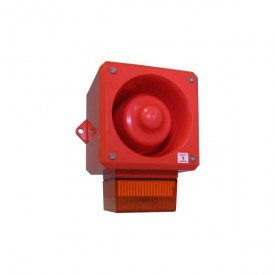YL50/D50/A/RF/WR - Combined Siren/Flash 24Vdc Orange 5J 112dB IP66